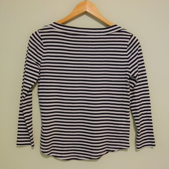 NWOT MANGO Organic Cotton Striped Shirt - Picture 2 of 7
